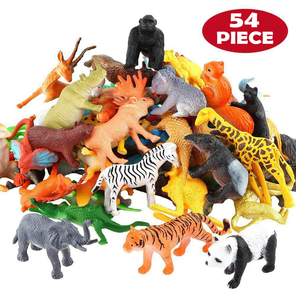 Model Kit Dinosaur - 54 Mini Rừng Động Vật Bộ