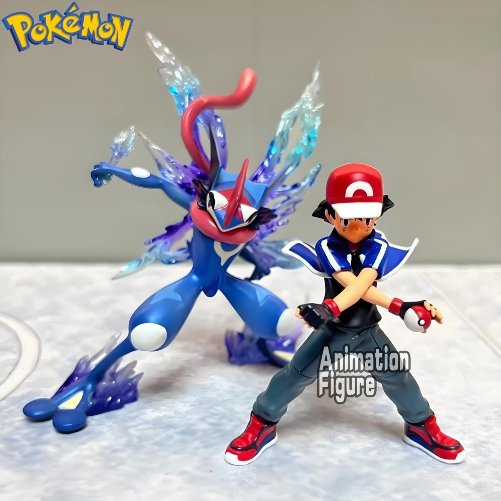 Model Kit Waifu - 12cm/4.72in Anime Pokemon Figure Greninja Action