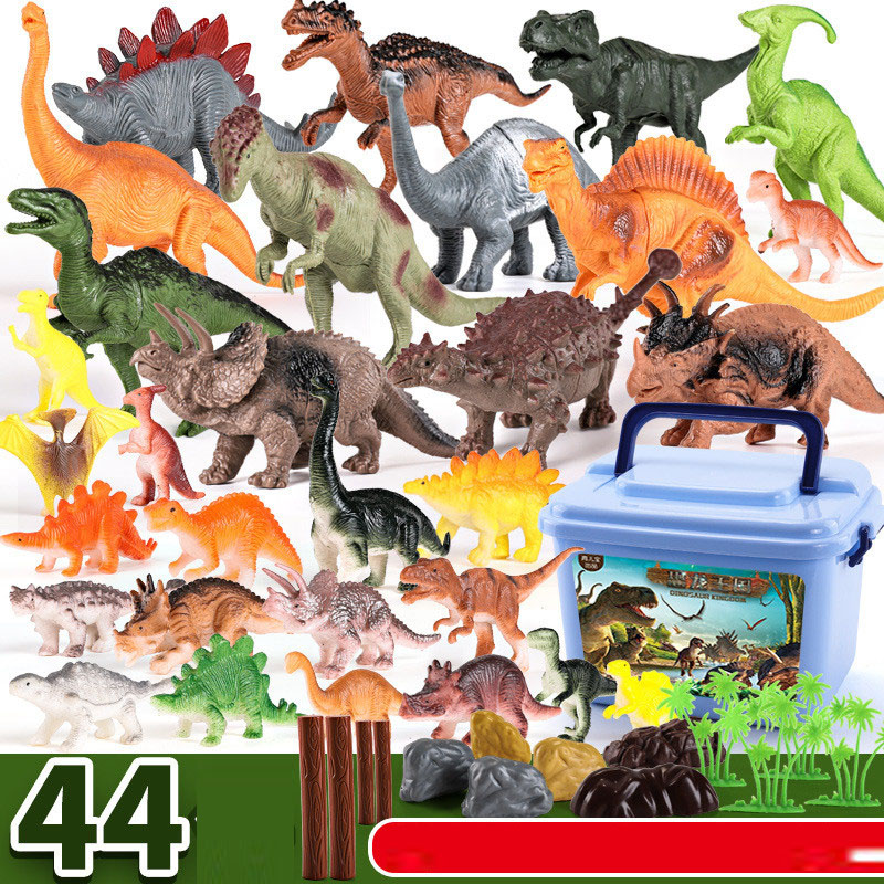 Model Kit Dinosaur - 44Pcs Jurassic Dinosaurs Set Simulation Tyrannosaurus