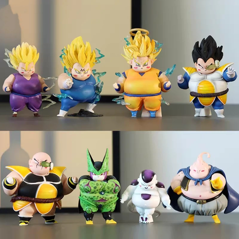 Model Kit Frieza - 8 Pcs Chubby Dragon Ball Figures