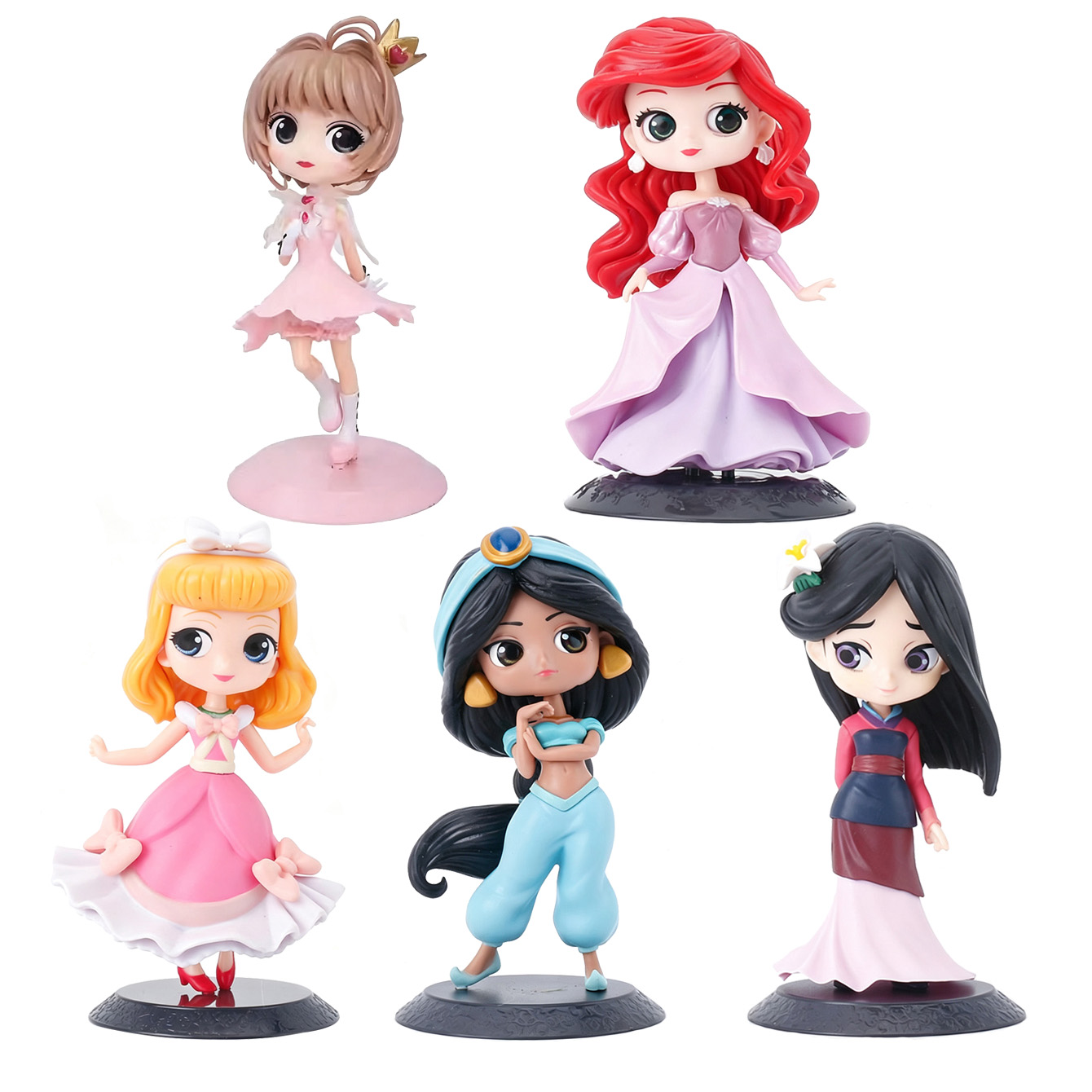 Model Kit For Girls - Cute Cartoon Girl Figure Set Mixed