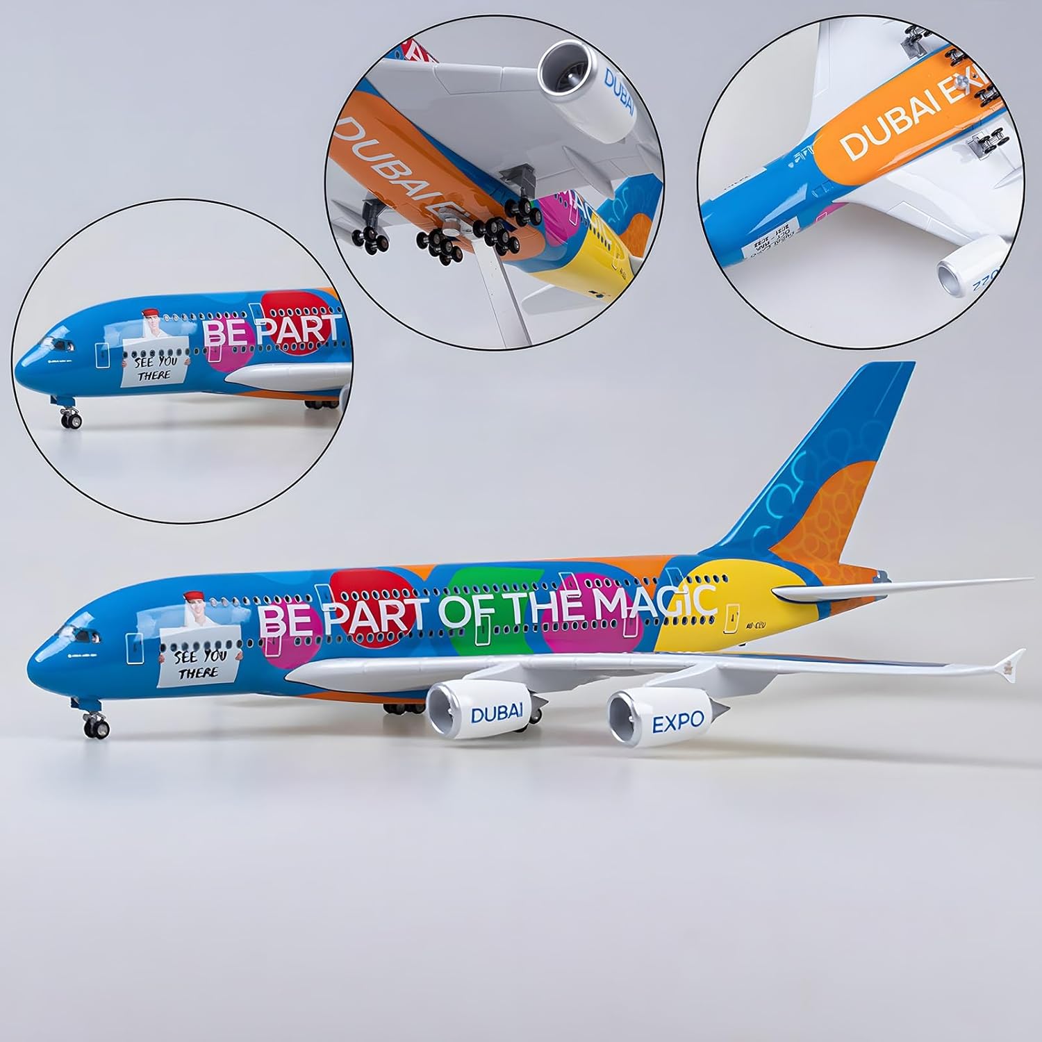 1/160 scale Emirates EXPO A380 - đánh giá và giá Model Kit Store