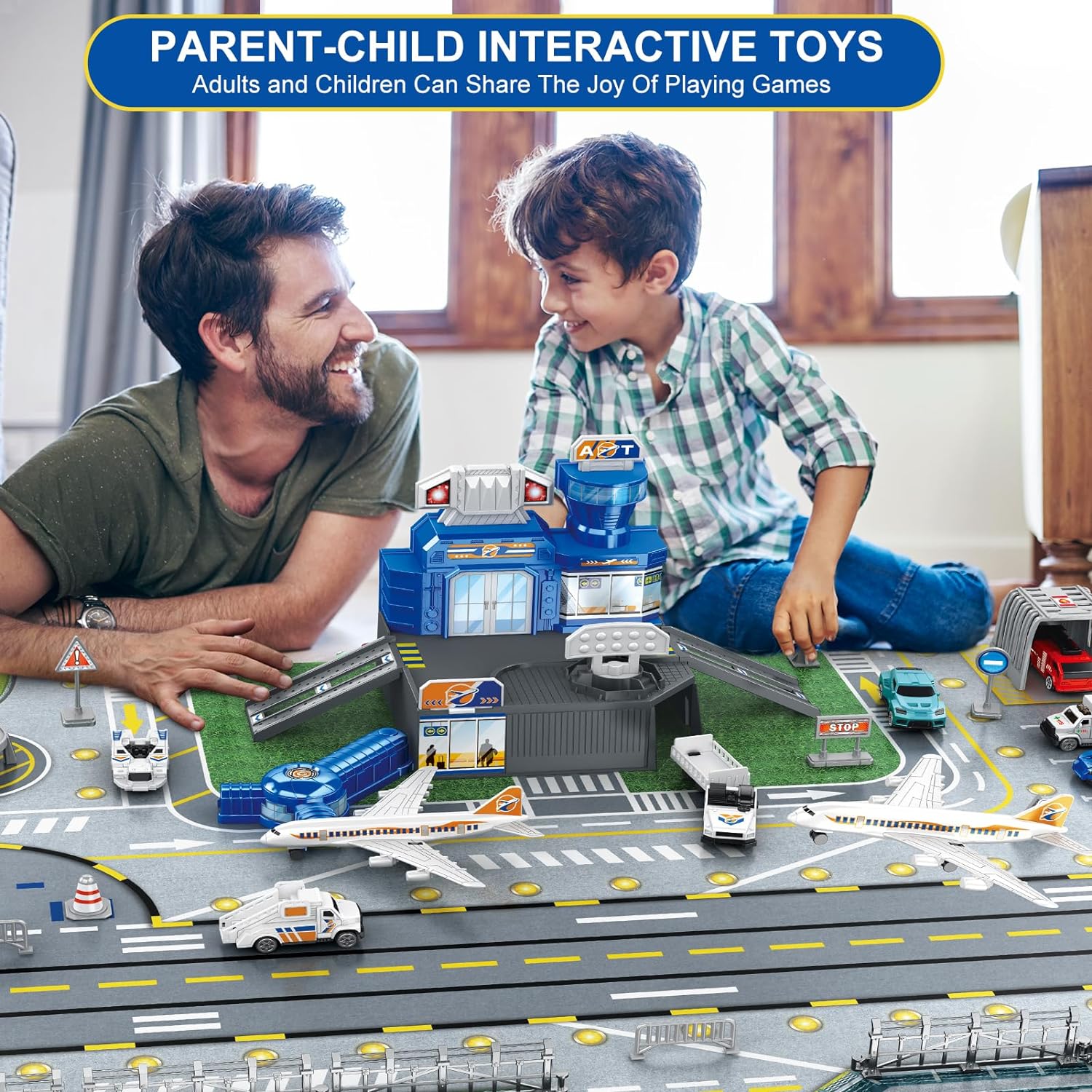 Children's Airport Scene Toy S - đánh giá và giá Model Kit Plane