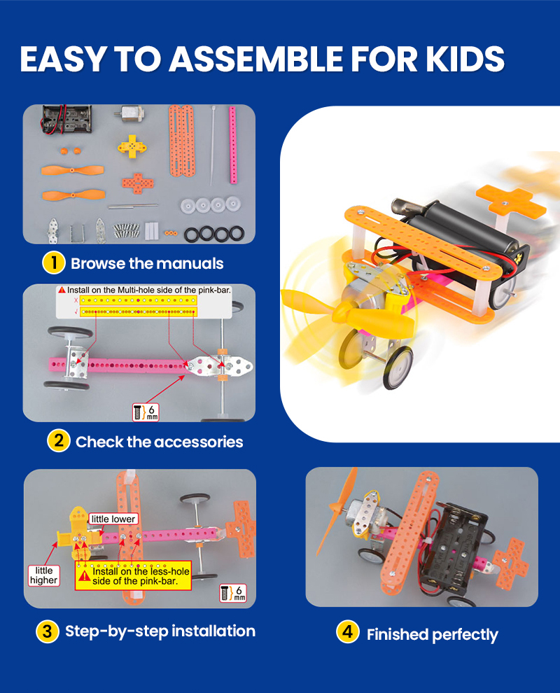 6 Set Robotics Kit Science Exp - đánh giá và giá Model Kit Motor