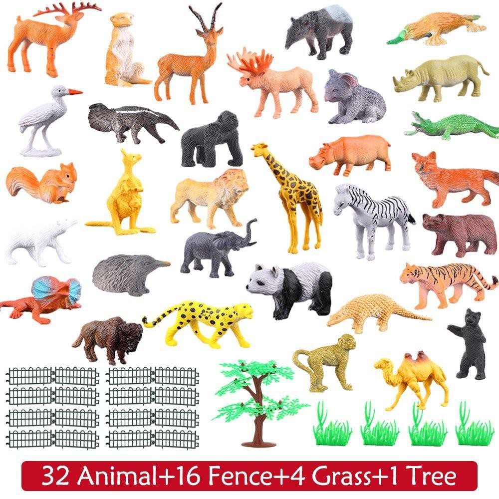 54 Mini Rừng Động Vật Bộ Đồ Ch - đánh giá và giá Model Kit Dinosaur