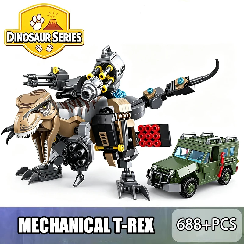 688 PCS Mechanical Tyrannosaur - đánh giá và giá Model Kit Dinosaur