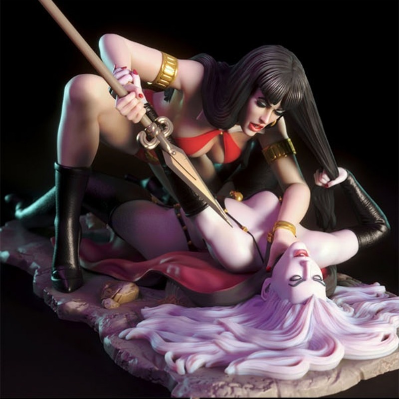1/24 Scale Vampirella Vs Lady  - đánh giá và giá Model Kit Vs Figure
