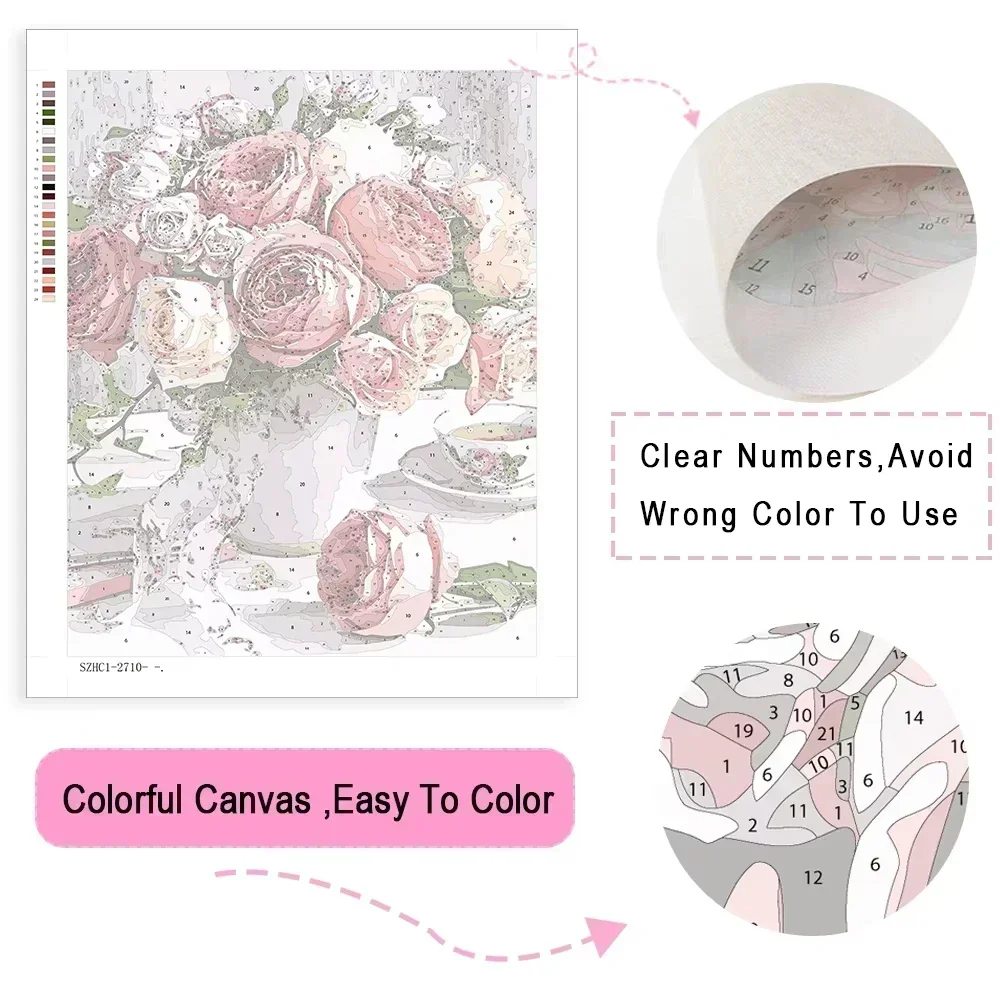 Paint By Numbers Swan Pattern  - đánh giá và giá Metallic Paint Set