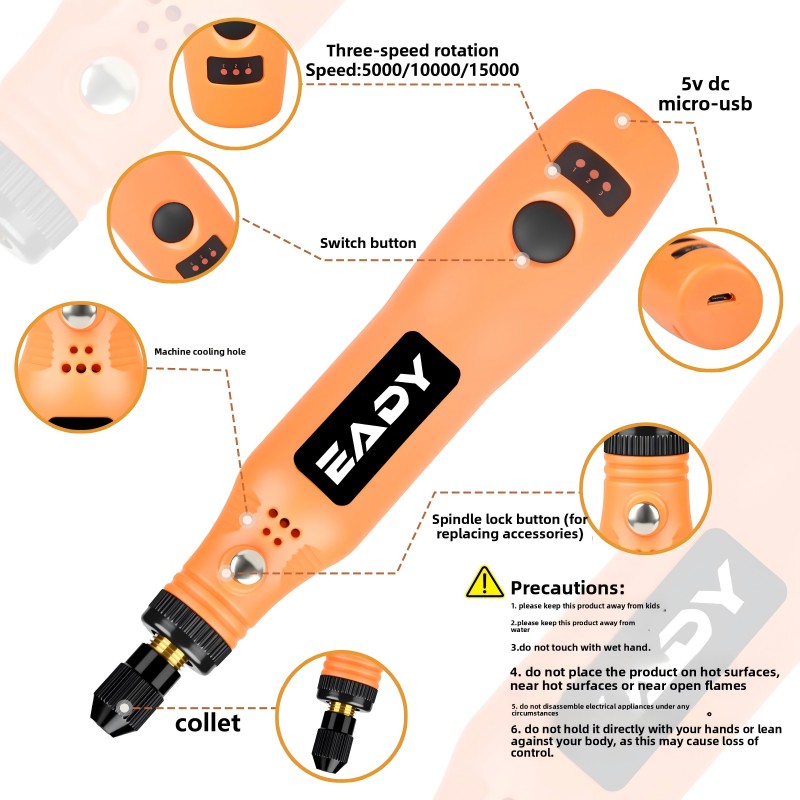 USB Cordless Rotary Tool Kit – - đánh giá và giá Model Kit Tool