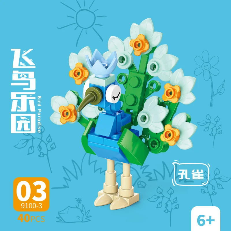 Bricks Animal Bird Paradise Cr - đánh giá và giá Model Kit For Girls