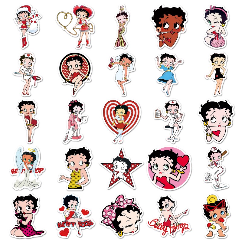 Betty Boop 50 stickers high co - đánh giá và giá Model Kit For Girls