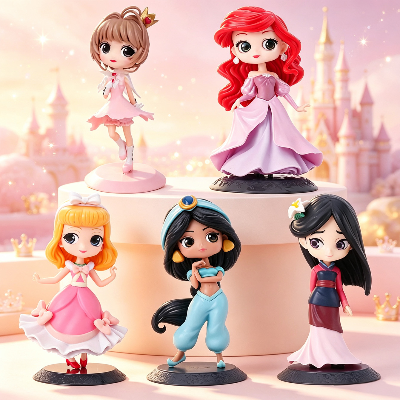 Cute Cartoon Girl Figure Set M - đánh giá và giá Model Kit For Girls