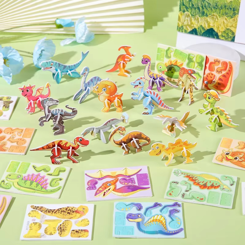 30Pcs A Set 3D DIY Puzzles Toy - đánh giá và giá Model Kit Dinosaur