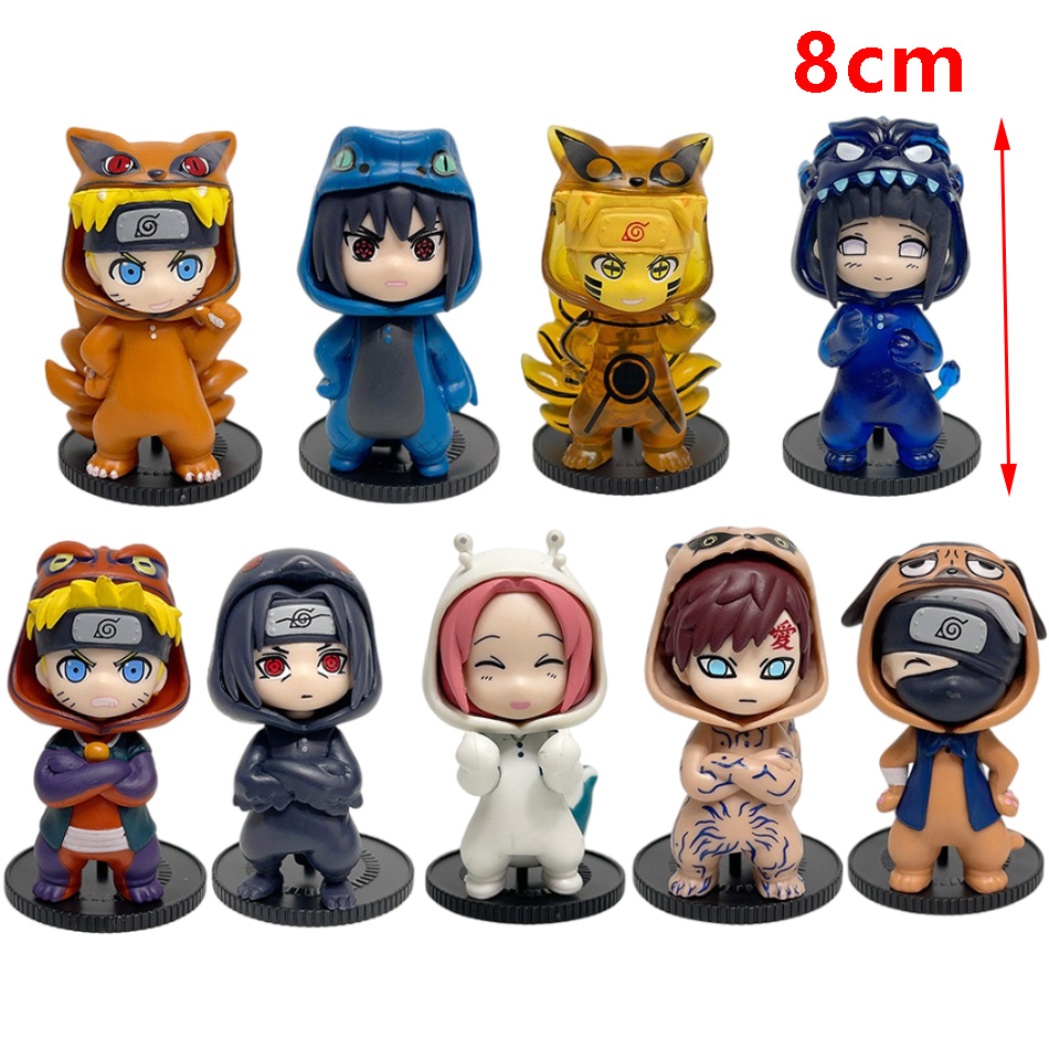 Anime 8cm Naruto 9pcs Set Rand - đánh giá và giá Model Kit Naruto